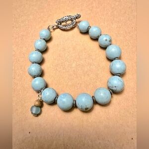 Light Blue Beaded Bracelet